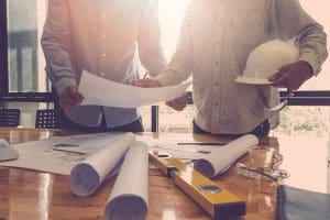 Construction Worker meeting with a client - Ascent Capital - Real Estate Funding Solutions